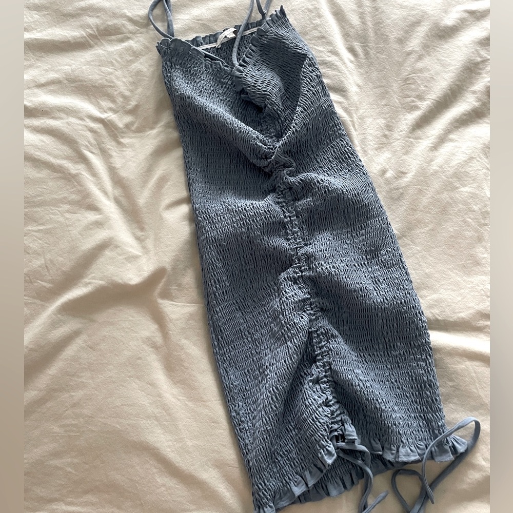 Slinky blue dress
